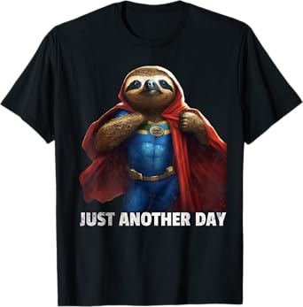 Funny T-Shirt Men's Sloth Flash T-Shirt