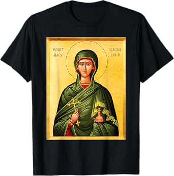 St. Mary Apostle Magdalene Eastern Orthodox Byzantine Art T-Shirt