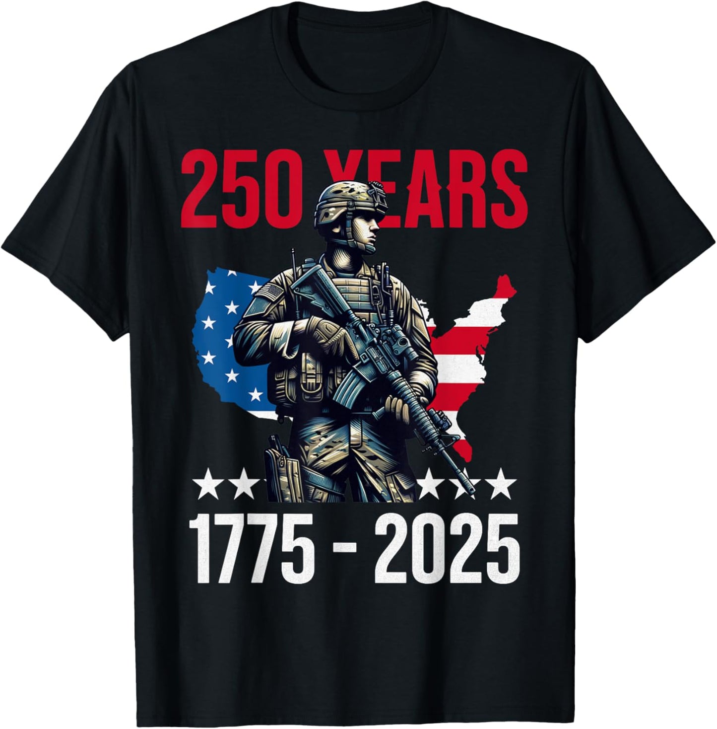 Patriotic Us Army Usa Military Parade 250th Anniversary 2025 T-shirt