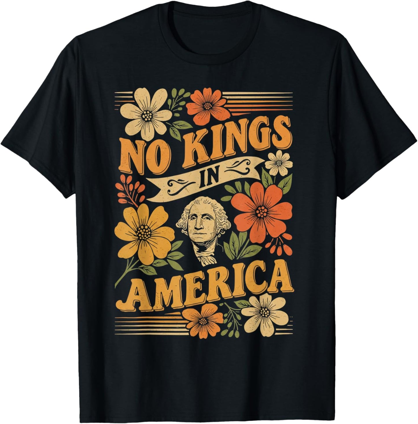 No Kings In America We The People Political Save Democracy T-Shirt