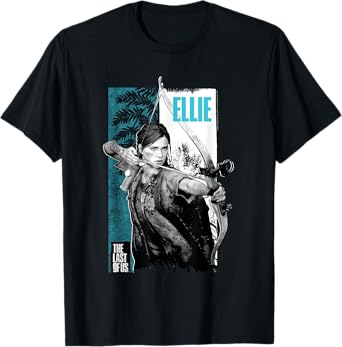The Last of Us Ellie Bow and Arrow Leaves Video Game T-Shirt