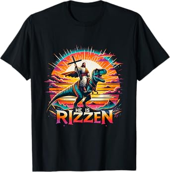 Jesus Has Rizzen He Is Rizzen Christian Jesus Is Rizzen Cool T-Shirt