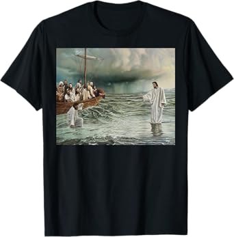Jesus Christ Walking On Water T-Shirt