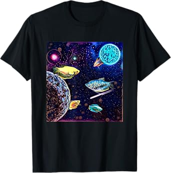 Gouramis Galaxy Planets Aquarium Fish Tank Keepers T-Shirt