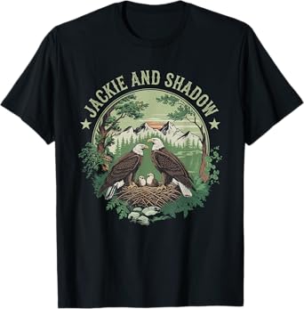 Vintage Jackie And Shadow Bald Eagle Family Nature Lovers T-Shirt