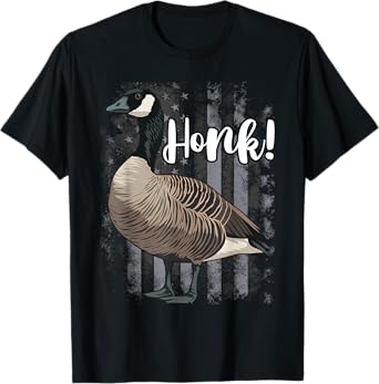 Canadian Goose Honk Funny Cute Bird Hunter T-Shirt