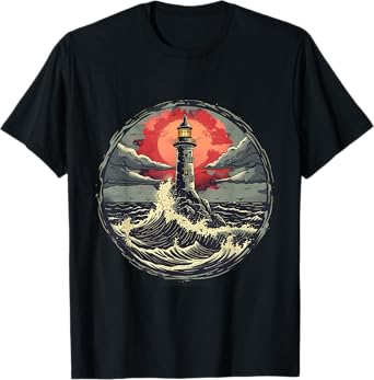 Light House Seaside House Sailing Boating Sea Lighthouse T-Shirt