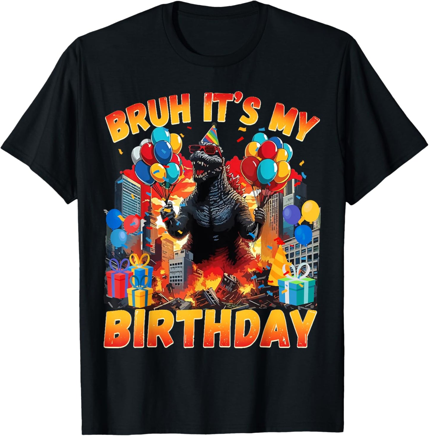 Kaiju Birthday Party Japan Monster Dinosuar Its My Birthday T-Shirt