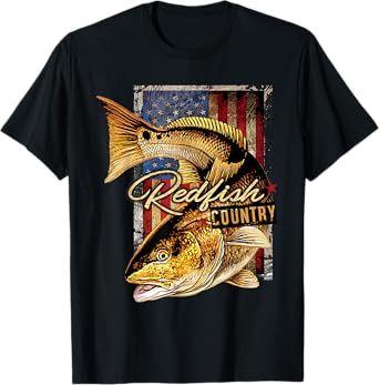 Redfish Country Saltwater Fishing T Shirt T-Shirt