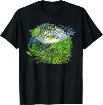 Crappie Swim with Branches Cool Crappie CR T-Shirt