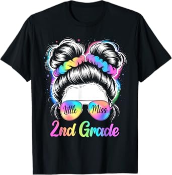 Little Miss 2nd Grade Girls Back to School Team Second Grade T-Shirt