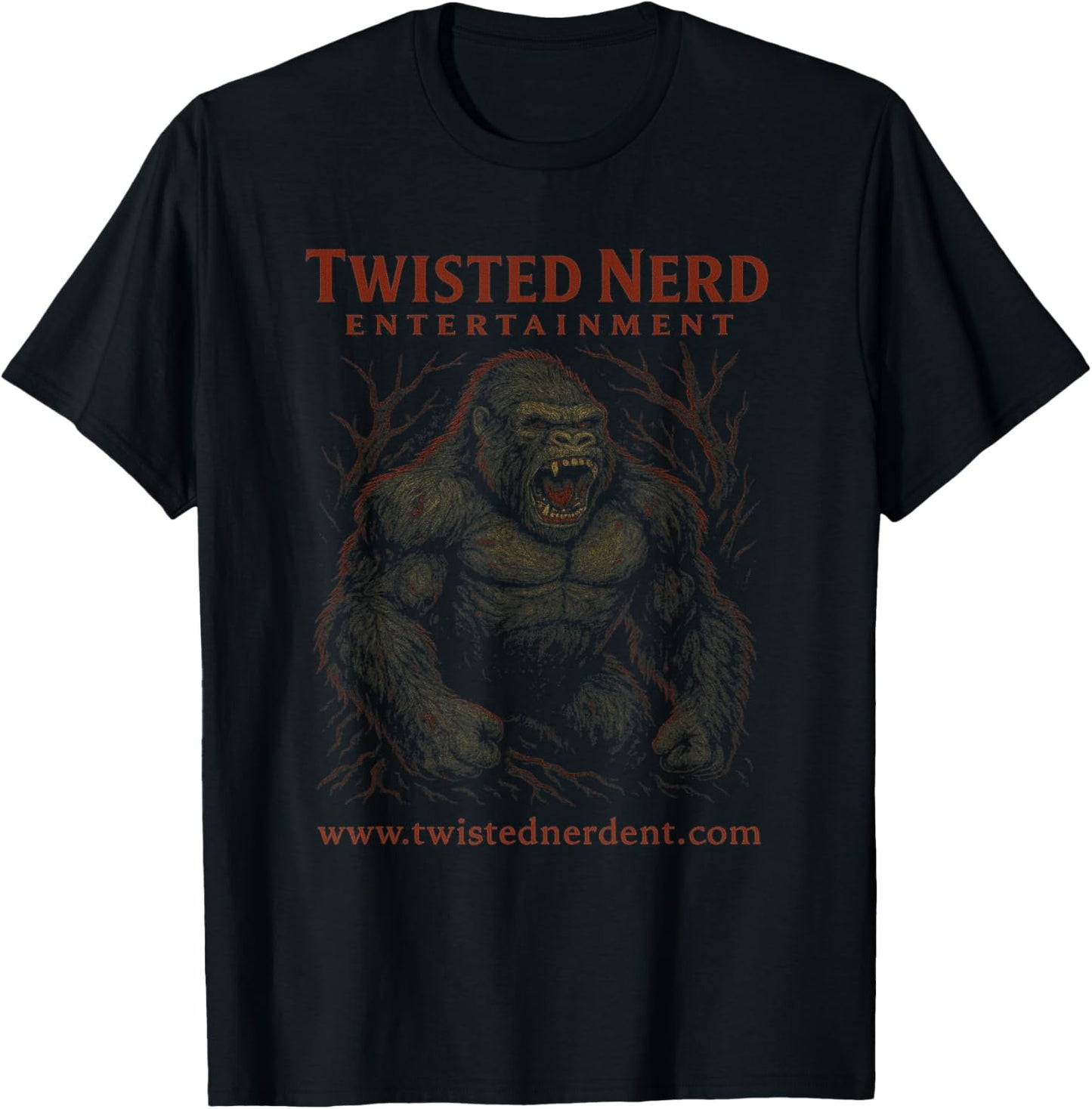 Twisted Nerd Entertainment Gorilla Graphic T-Shirt