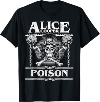 Alice Cooper โ Poison Label T-Shirt
