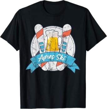 Après-Ski Beer Skiing Snowboard Skier Mountains Outfit T-Shirt