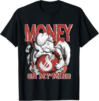 Money On My Mind Dune Red 13s Matching T-Shirt