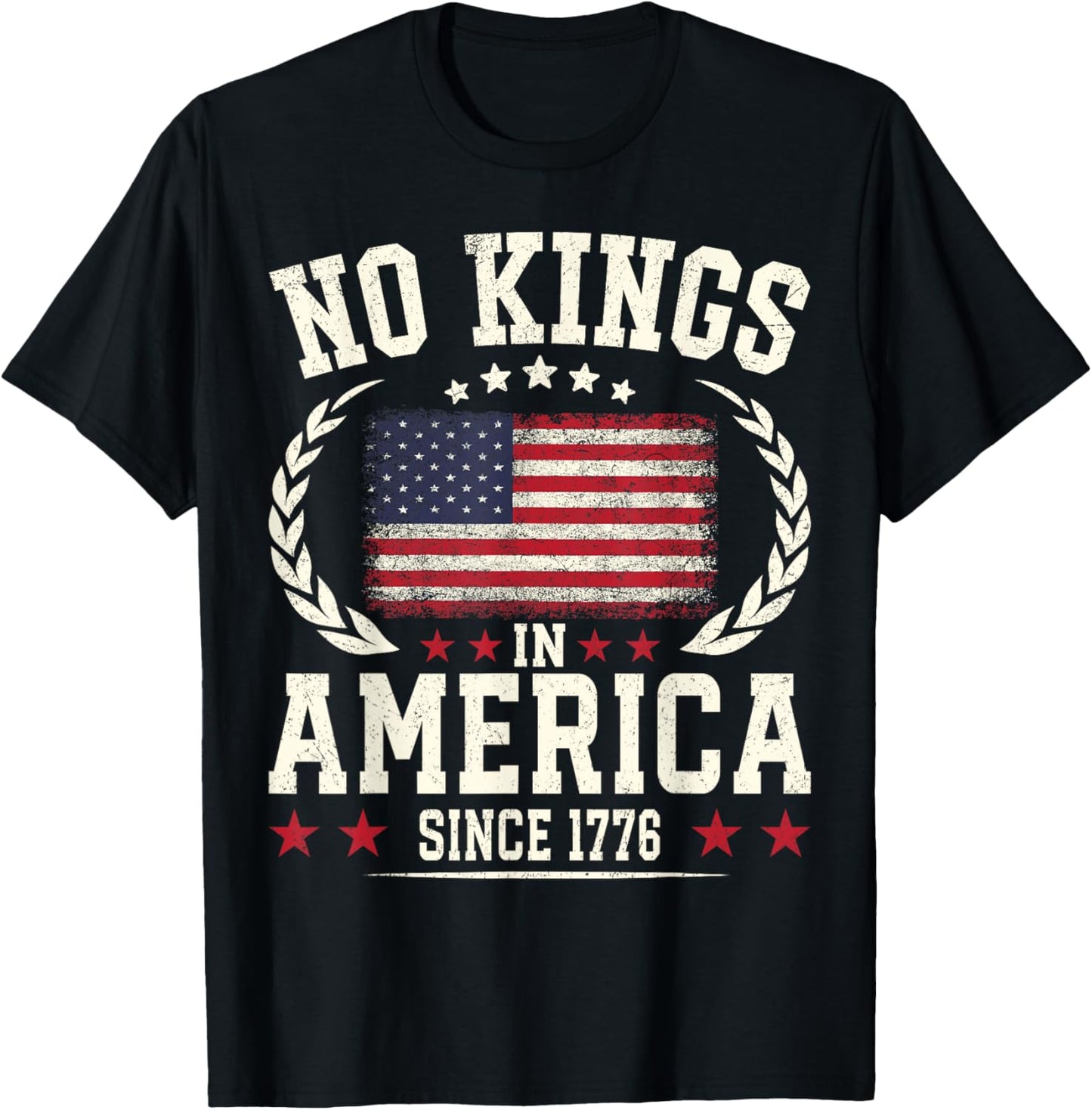 No Kings In America 1776 Save Democracy United States T-Shirt