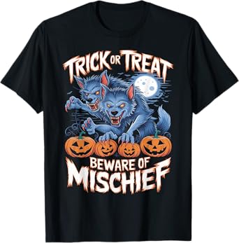 Vintage Horror Werewolf Halloween T-Shirt
