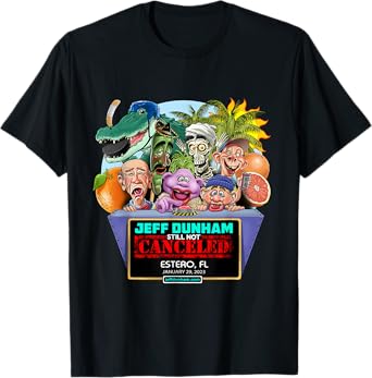 Jeff Dunham Black Unisex-Adults Classic Fit Cotton 100% T-Shirt, Small