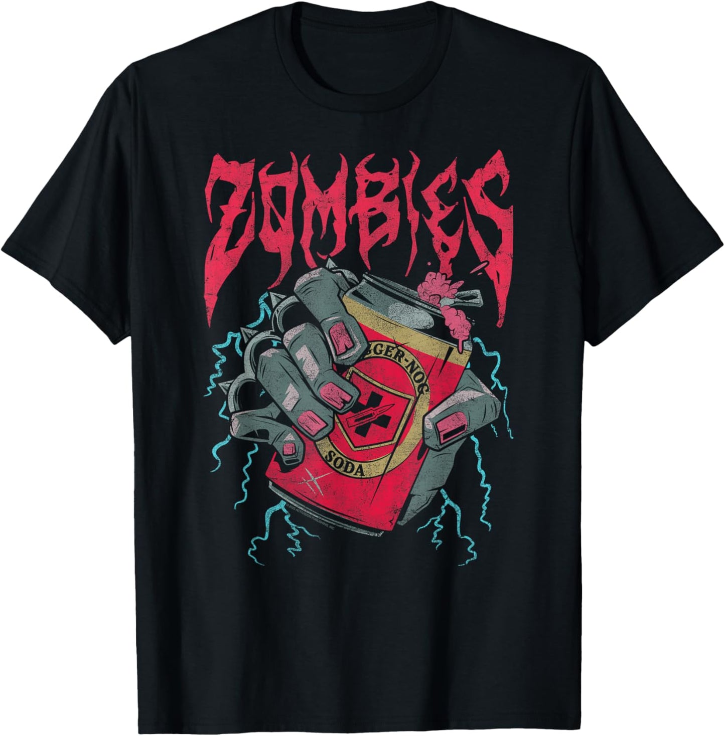 Call of Duty Heavy Metal Zombies Jugger Nog Video Game T-Shirt