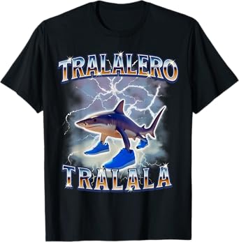 Tralalero Tralala Funny Shark Meme Bootleg T-Shirt
