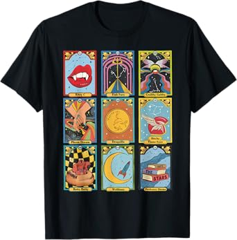 Retro Zodiac Academy Tarot Card Character T-Shirt