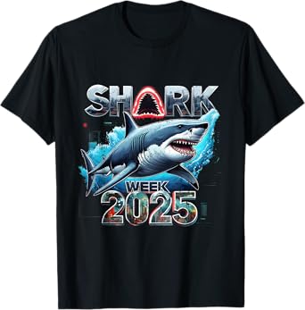 Funny Shark 2025 Graphic Tee for Ocean Lovers Gift T-Shirt