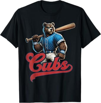 Cubs Apparel Men Women Kids Retro T-Shirt