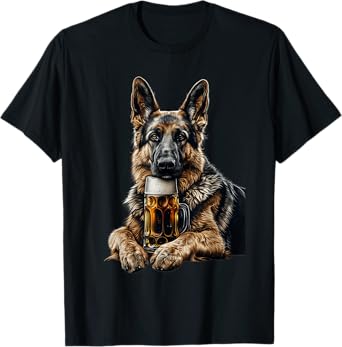 German Shepherd Beer T-Shirt