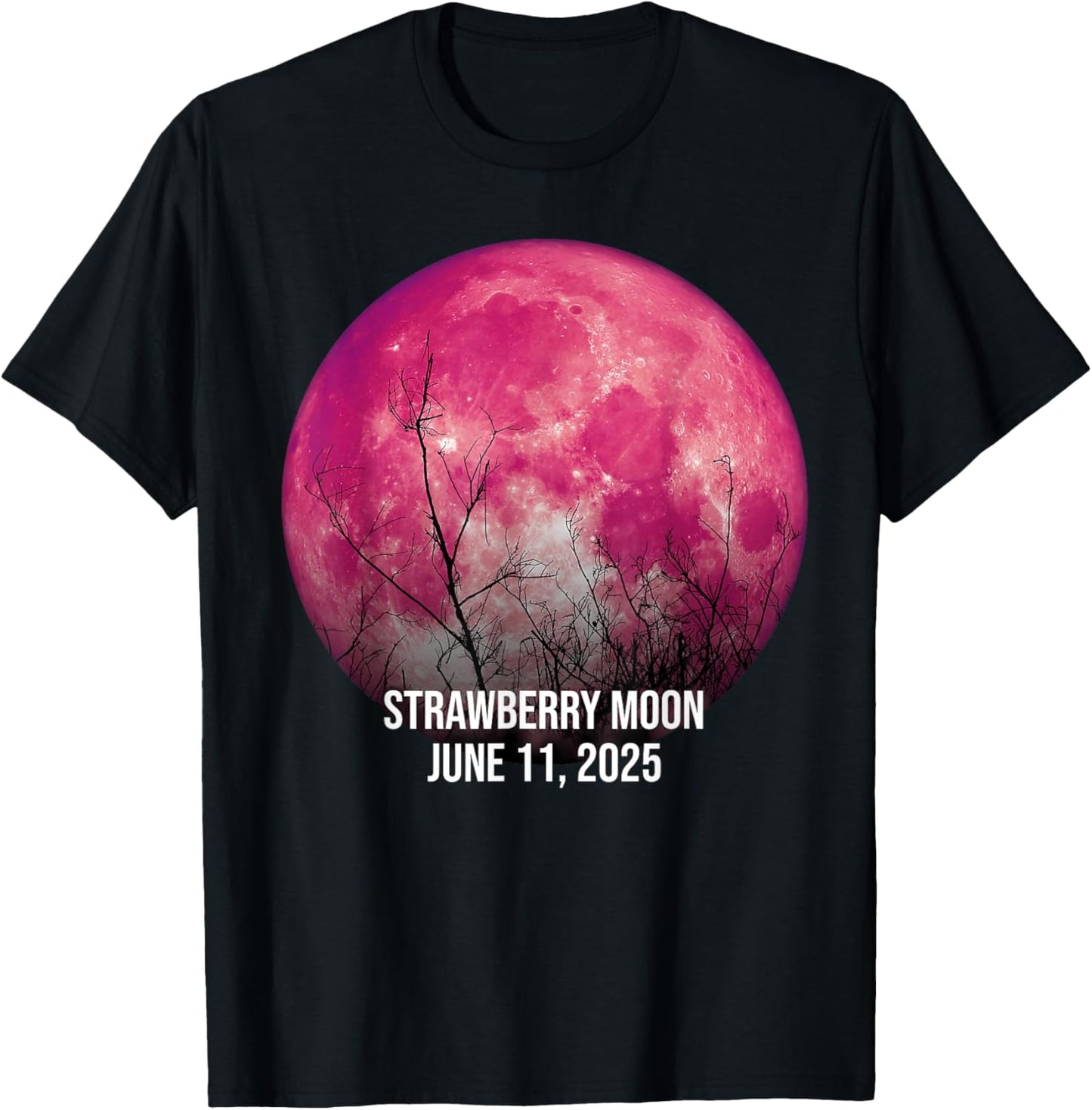 Full Strawberry Moon June 11 2025 Amazing Nature T-Shirt