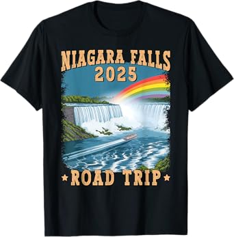 Niagara Falls Road Trip 2025 Summer Vacation Souvenir T-Shirt