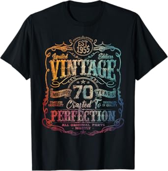 Vintage 1955 Limited Edition Shirt 70 year old 70th Birthday T-Shirt