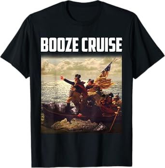 Political Party Booze Cruise Shades & Red Cups T-Shirt