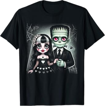 halloween lovers frankenstein skeleton for men women family T-Shirt