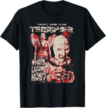 Terrifier Who's Laughing Now Grunge Poster Horror Movie T-Shirt
