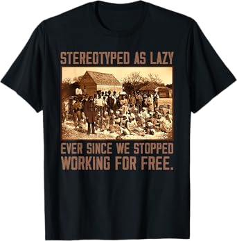 Stereotyped As Lazy Ever Since We Stopped Working For Free T-Shirt