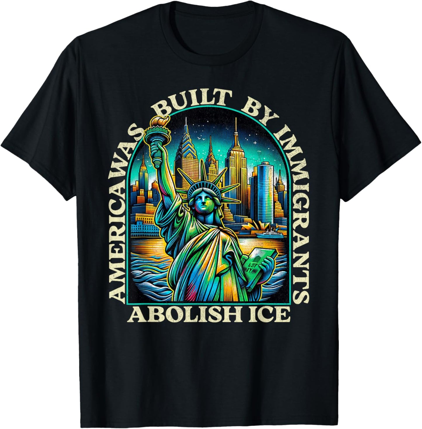 Abolish Ice Protest Resist Support Immigrants No Kings 2.0 T-Shirt