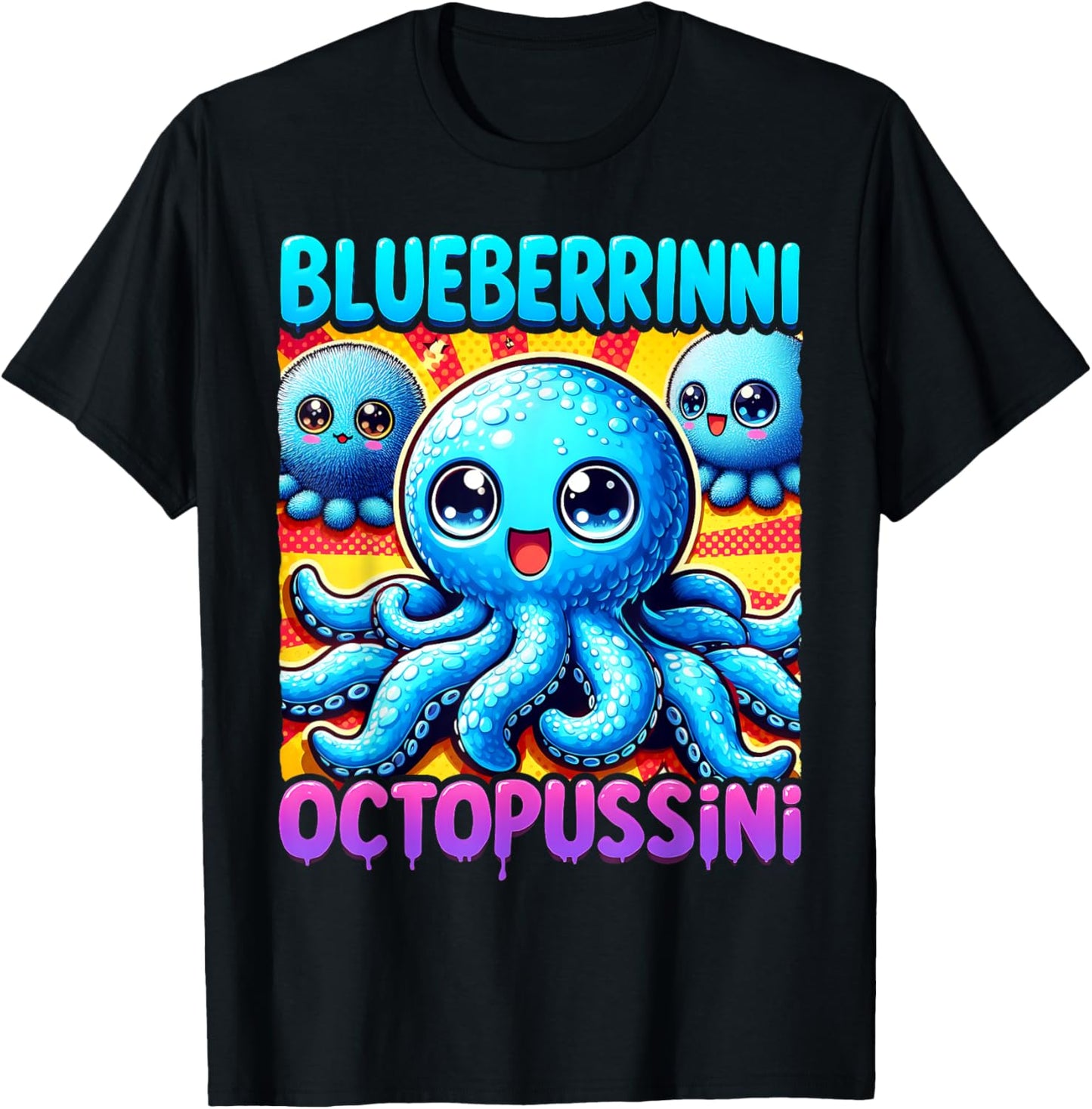 Funny Meme Humor Blueberrinni Octopussini Italian Brainrot T-Shirt
