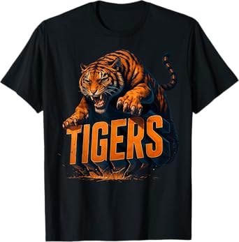 Graphic Classic Tigers First Name Apparel For Men Women Kids T-Shirt