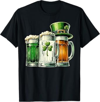 Irish Beer Ireland Flag St Patricks Day T-Shirt