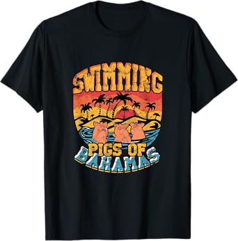 Swimming pigs of bahamas - Bahamas North Sea Beach Vacation T-Shirt for Men Women