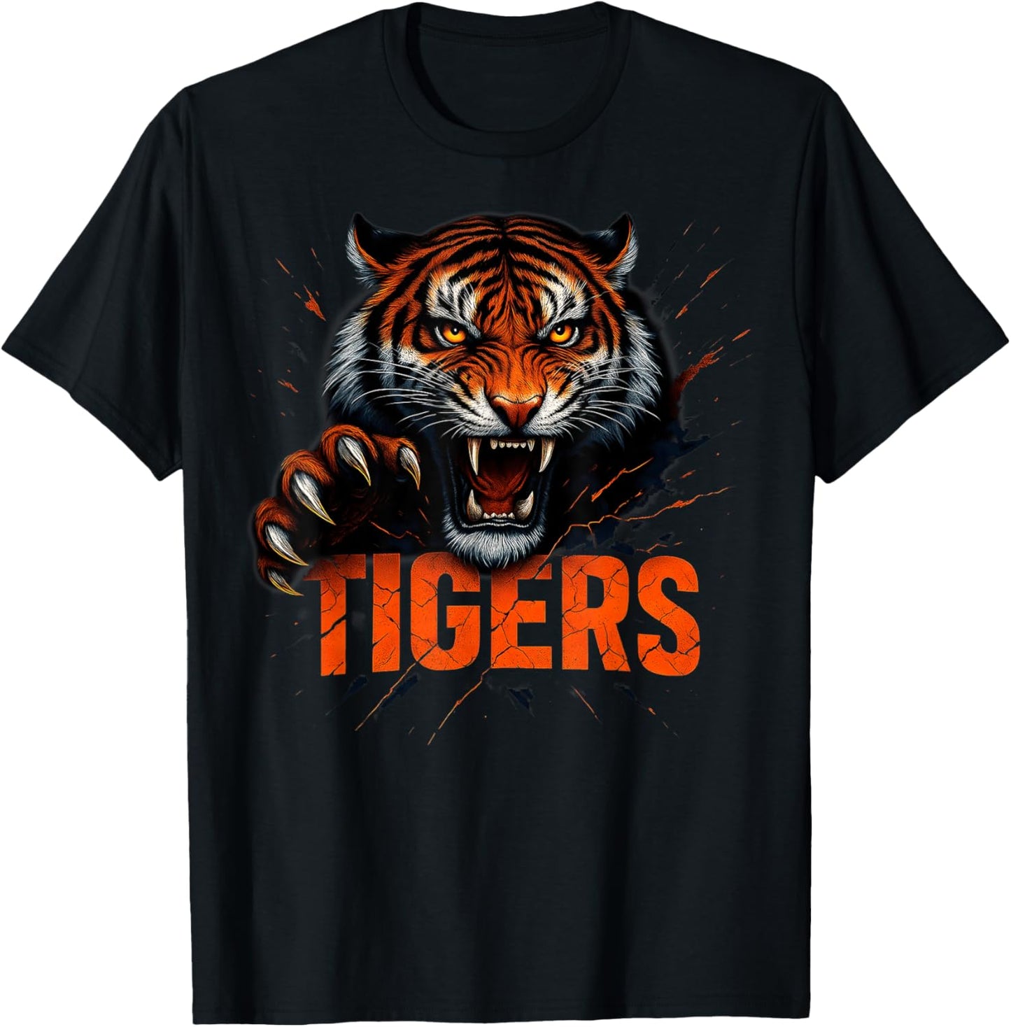 Retro Graphic Tigers Last Name Apparels For Men Women Kids T-Shirt