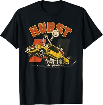 Vintage Car Retro Hurst Racing Meme Hand Engine Funny T-Shirt