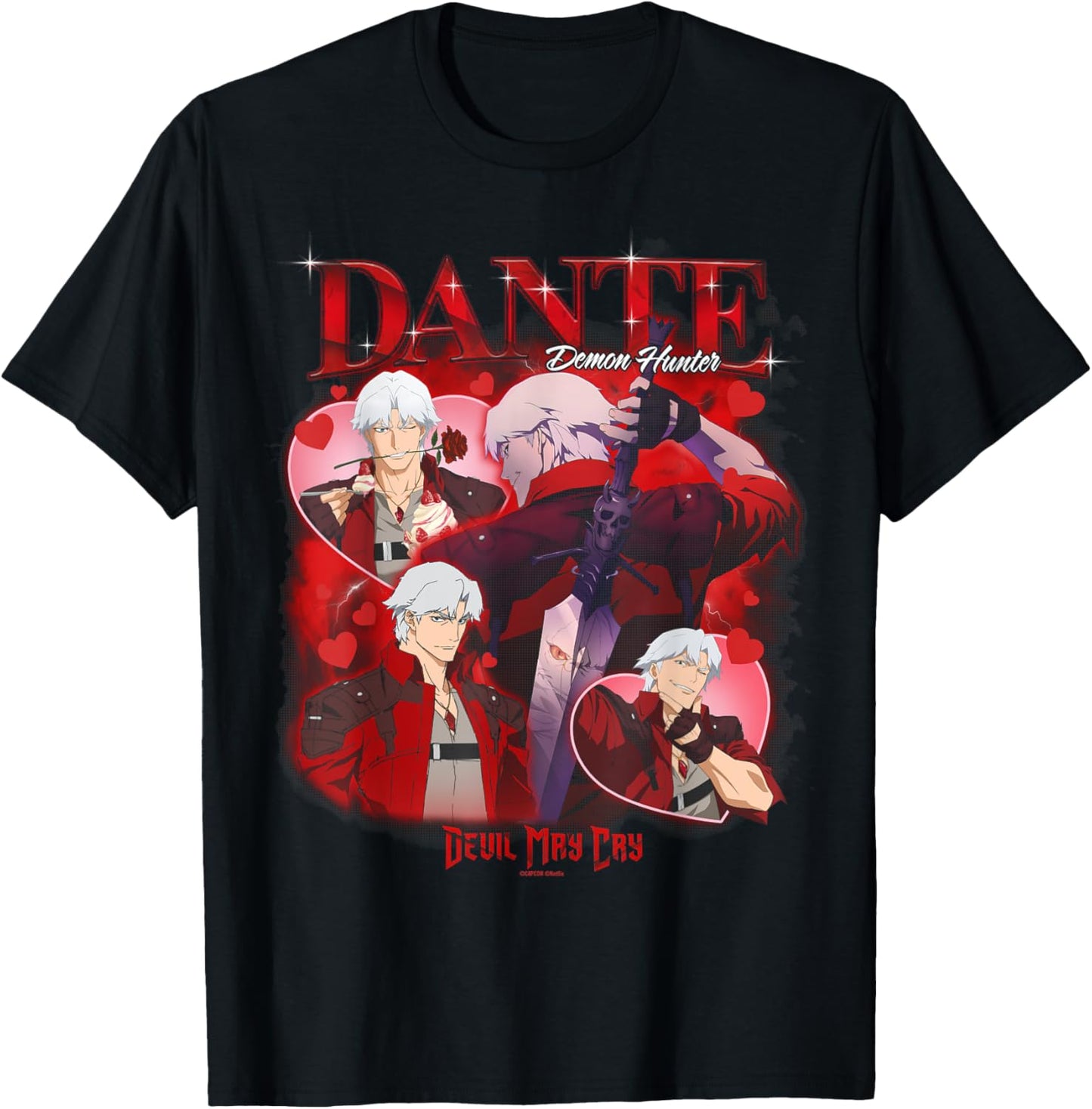 Devil May Cry Dante Heartthrob Officially Licensed T-Shirt