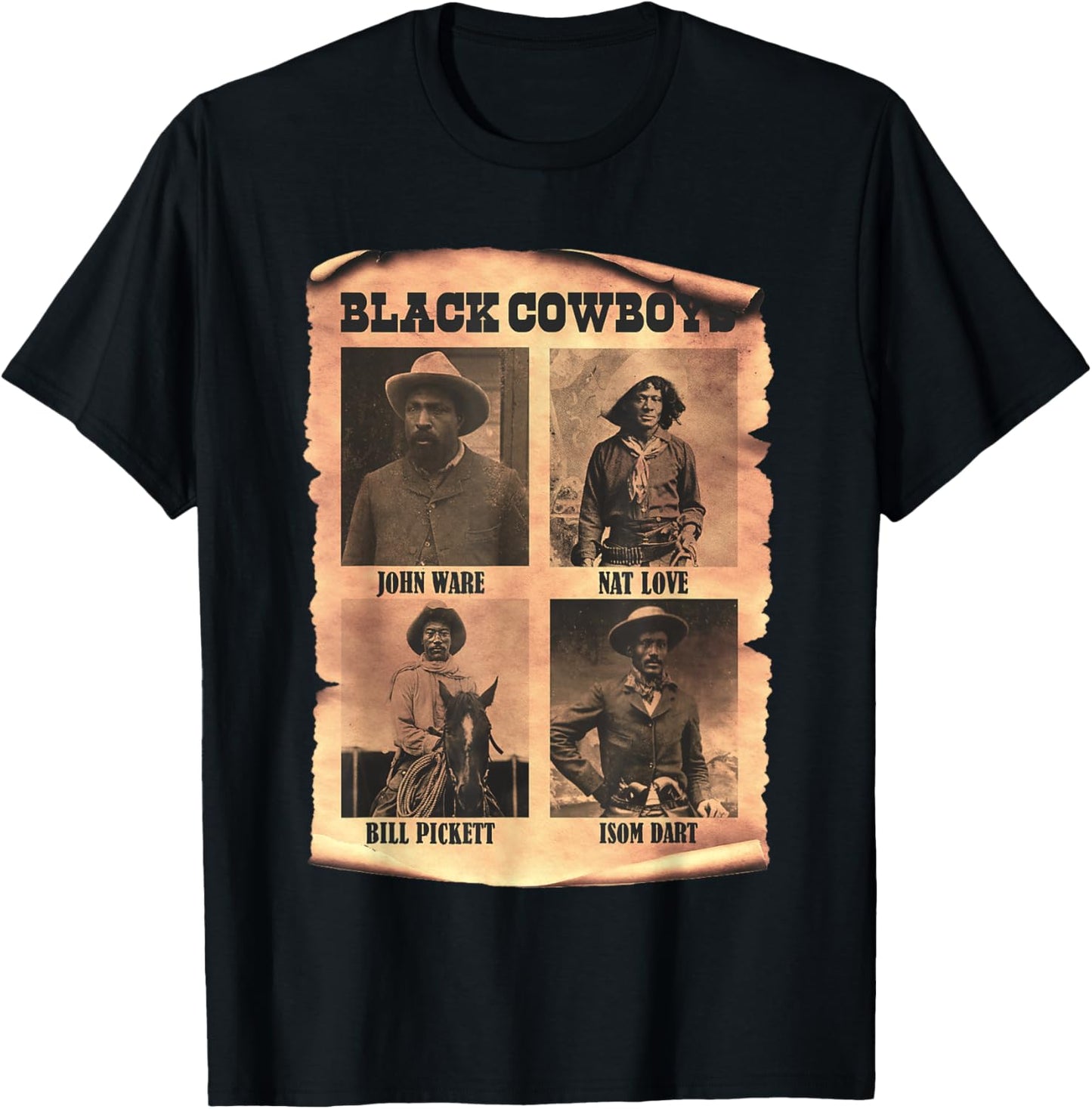Black Cowboys Black History Western Rodeo Melanin Texas T-Shirt
