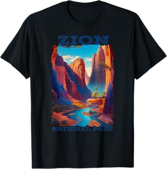 Zion National Park Utah Vintage The Narrows Vintage T-Shirt