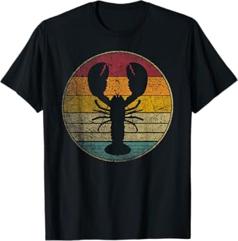 Lobster Fish Seafood Fishing Vintage Distressed Retro Style T-Shirt