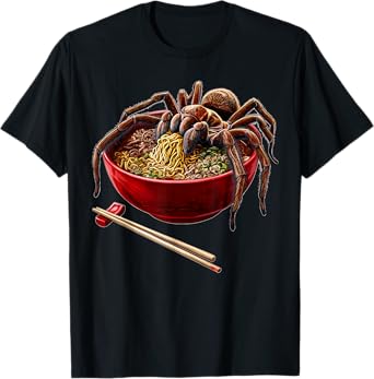 Tarantula Spider Japanese Noodles T-Shirt