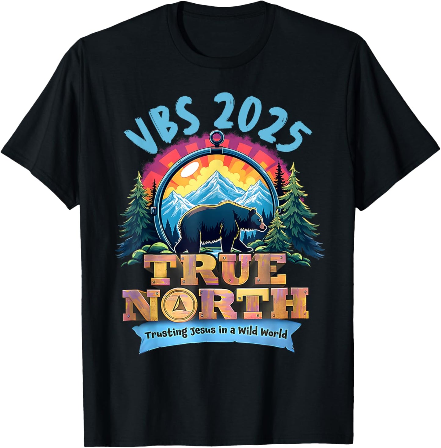 VBS 2025 True North Trusting Jesus Christian Summer Camp T-Shirt