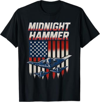 Midnight Hummer American Vintage Tee Patriots Veterans USA T-Shirt