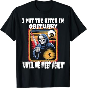 Funny Horror Grim Reaper Costume Adult Men T Shirt T-Shirt